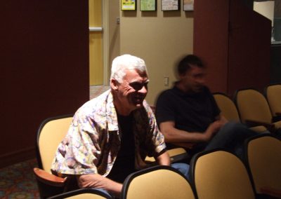 mendoza in the crowd at the play