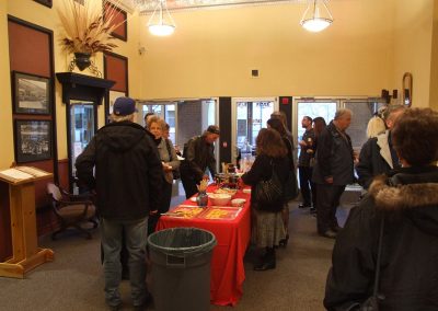 photo of people at mendoza's gallery show