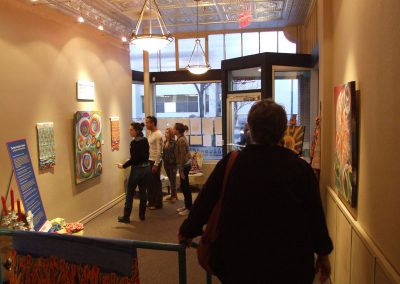 photo of people at mendoza's gallery show
