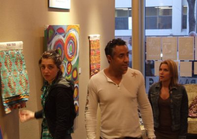 photo of people at mendoza's gallery show