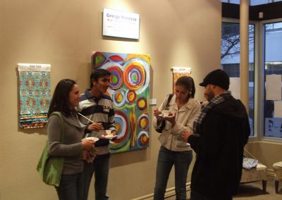 photo of people at mendoza's gallery show
