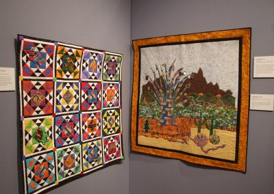 photo of mendoza's quilting works