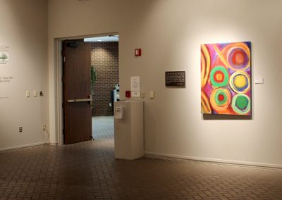 photo of mendoza's artworks in a gallery