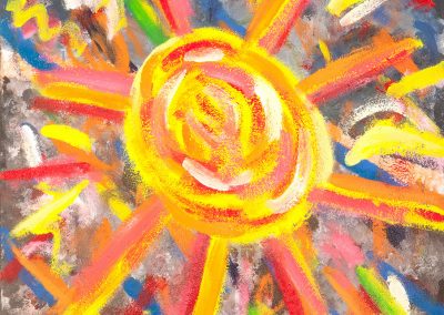 painting of the sun