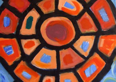 painting of abstract tortoise shell
